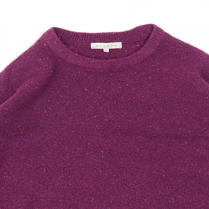 Nutmeg Womens Purple   Pullover Jumper Size 12