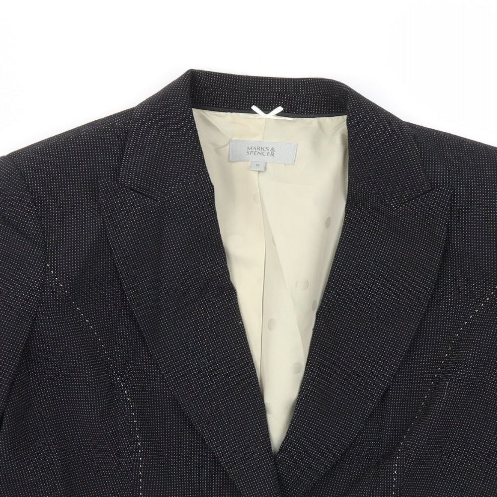 M&S Womens Black   Jacket Blazer Size 16