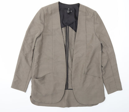 H&M Womens Brown   Jacket Blazer Size 8