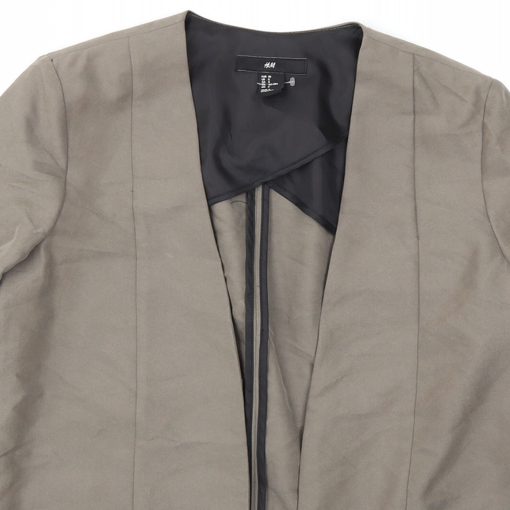 H&M Womens Brown   Jacket Blazer Size 8