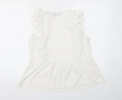 F&F Womens White   Basic T-Shirt Size 14