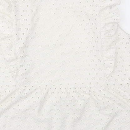 F&F Womens White   Basic T-Shirt Size 14