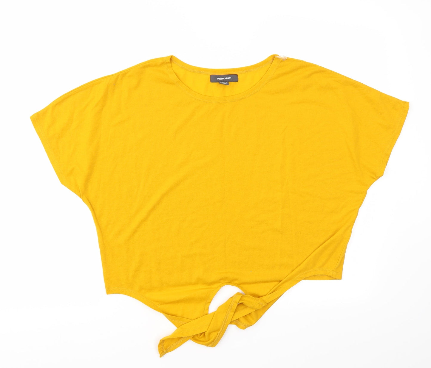Primark Womens Yellow   Basic T-Shirt Size 8