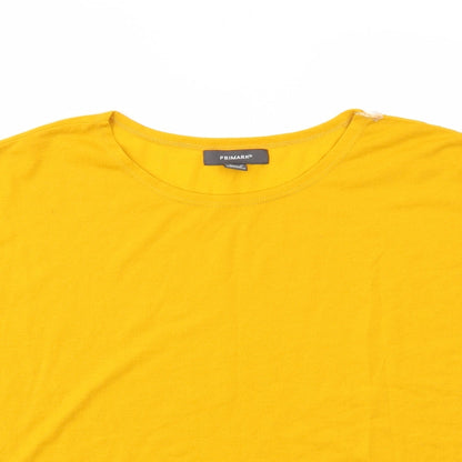 Primark Womens Yellow   Basic T-Shirt Size 8