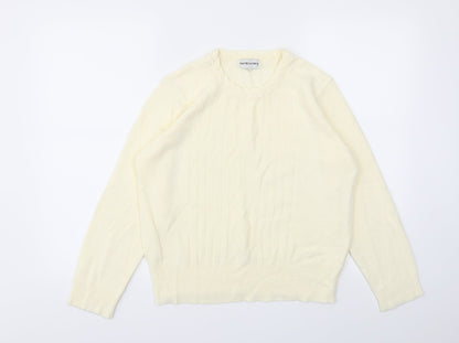 Ann McCartney Womens Ivory   Pullover Jumper Size L