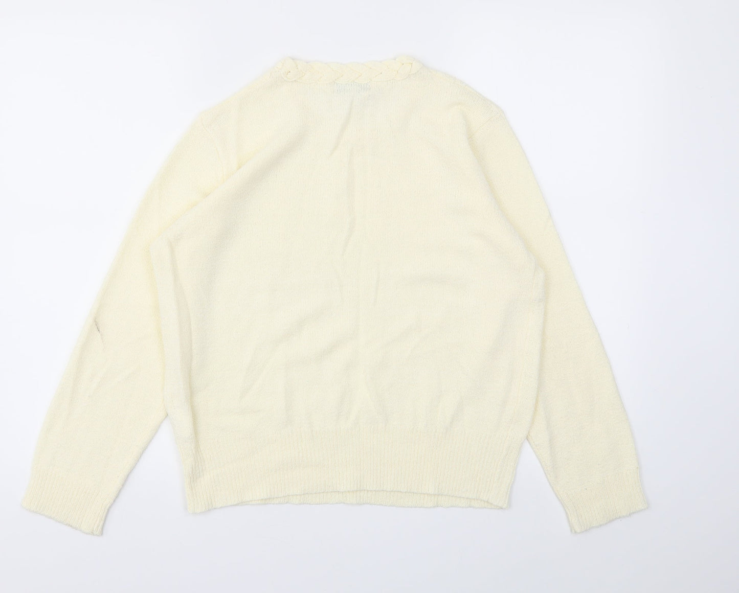 Ann McCartney Womens Ivory   Pullover Jumper Size L