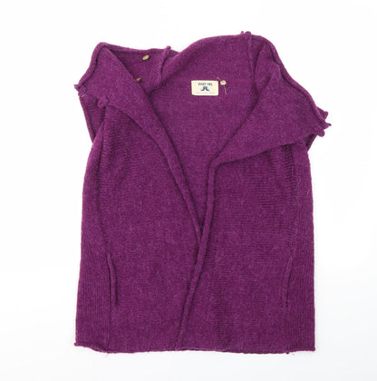 Womens UK Size 10 Night Owl Purple Cardigan Jumper