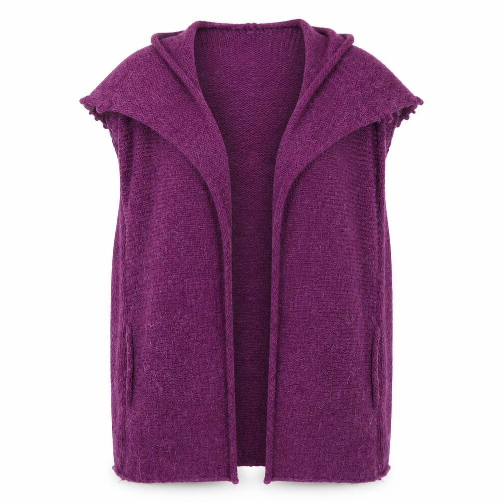 Womens UK Size 10 Night Owl Purple Cardigan Jumper