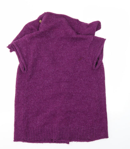 Womens UK Size 10 Night Owl Purple Cardigan Jumper