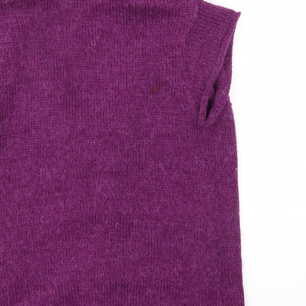 Womens UK Size 10 Night Owl Purple Cardigan Jumper