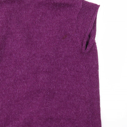 Womens UK Size 10 Night Owl Purple Cardigan Jumper