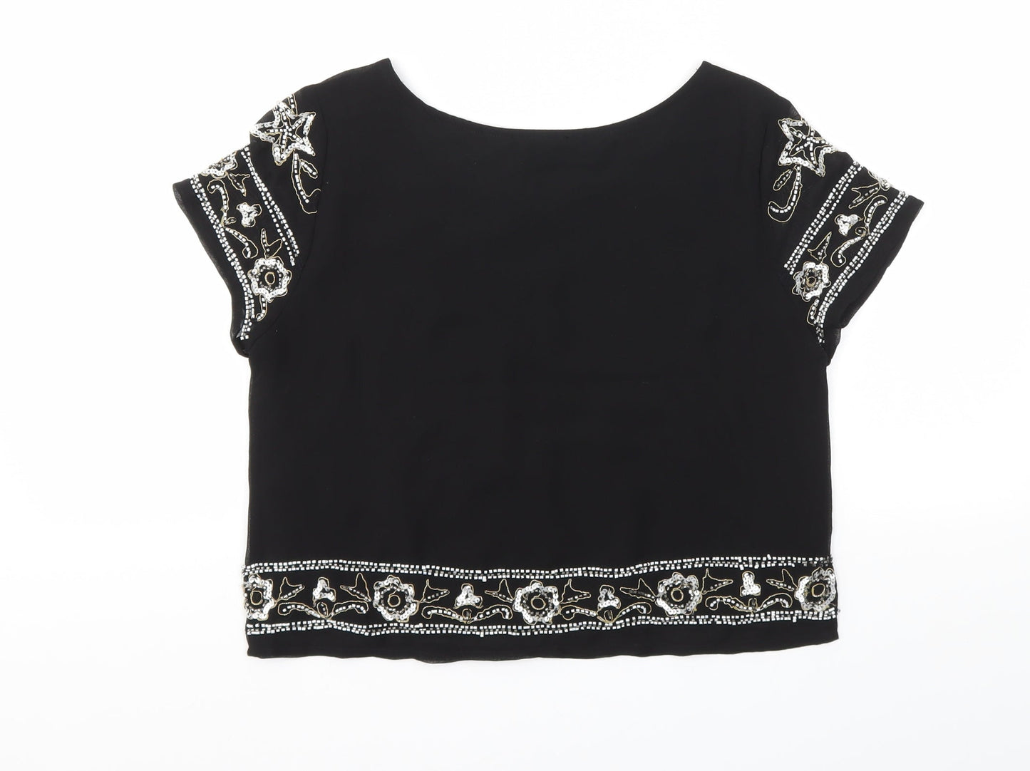 FOREVER 21 Womens Black   Basic Blouse Size S