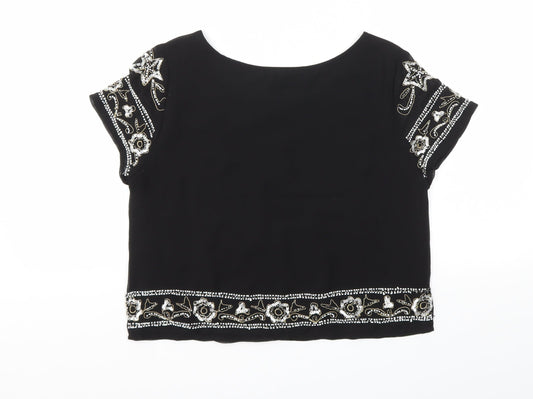 FOREVER 21 Womens Black   Basic Blouse Size S