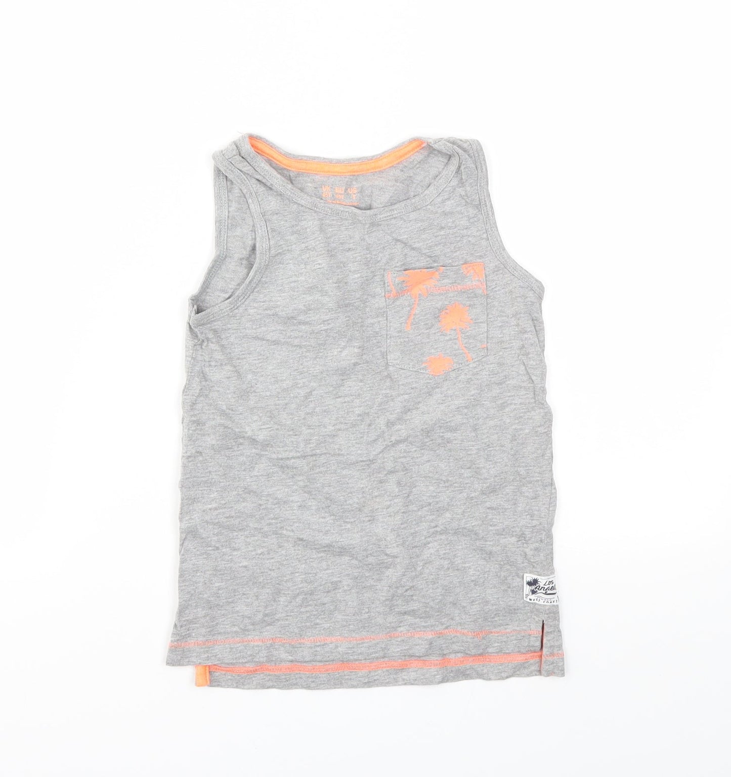 F&F Boys Grey   Basic T-Shirt Size 4-5 Years