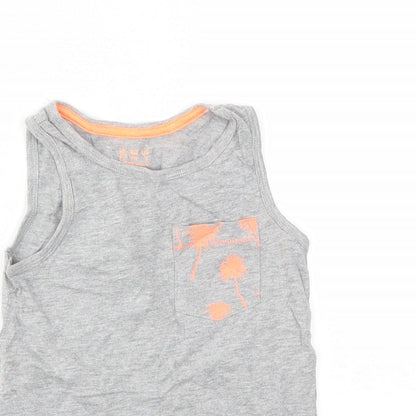F&F Boys Grey   Basic T-Shirt Size 4-5 Years