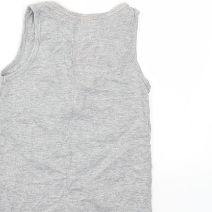 F&F Boys Grey   Basic T-Shirt Size 4-5 Years