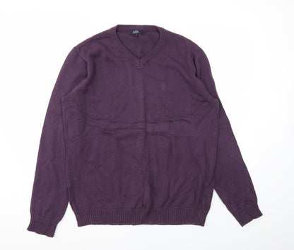 Mens UK Size L Easy Purple Pullover Sweatshirt