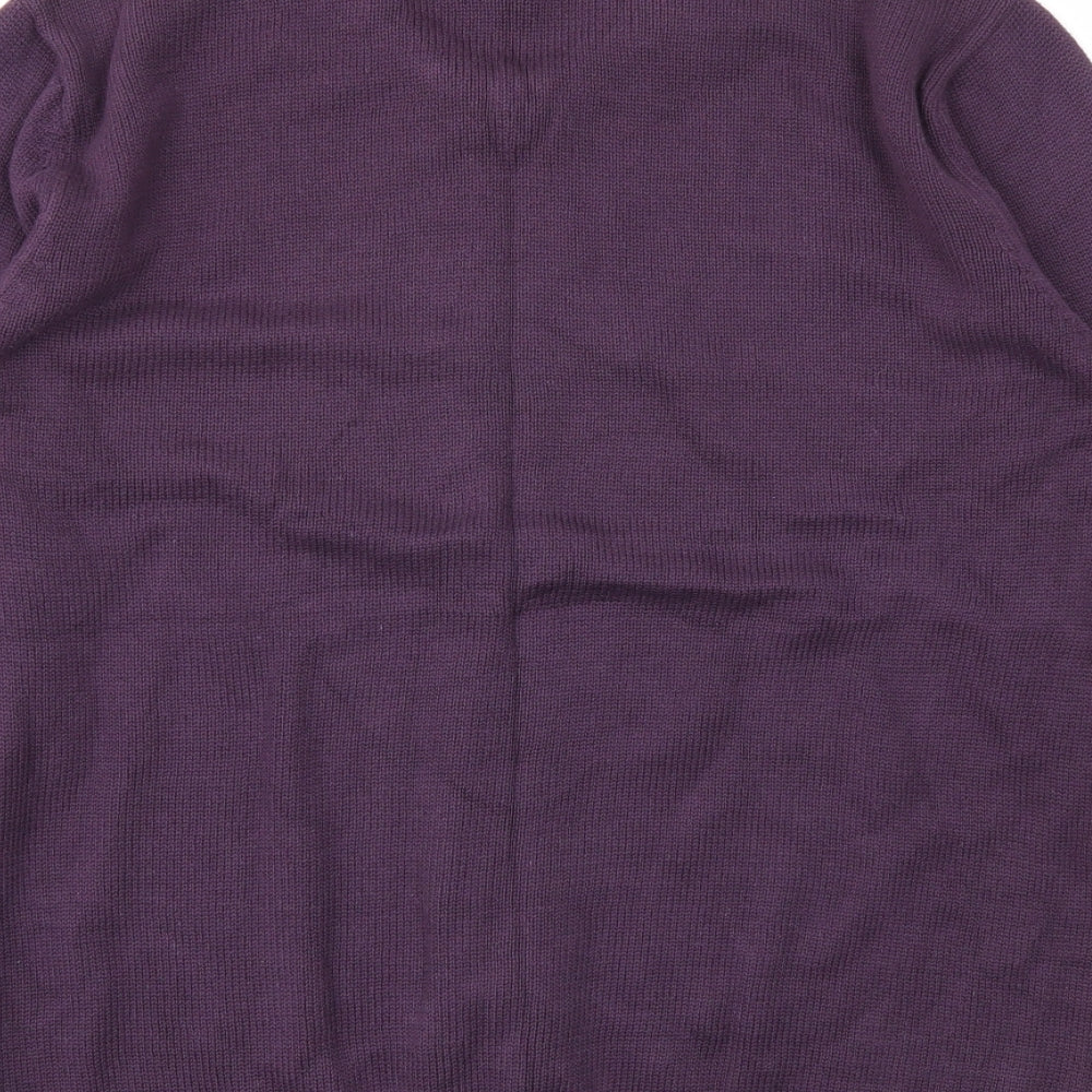 Mens UK Size L Easy Purple Pullover Sweatshirt