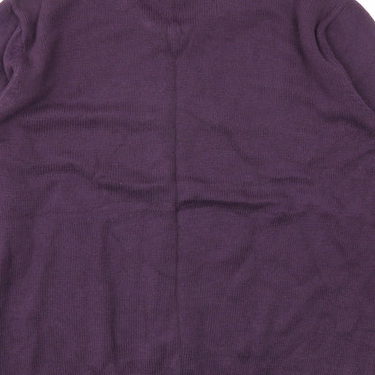 Mens UK Size L Easy Purple Pullover Sweatshirt