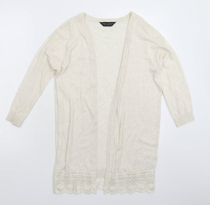 Dorothy Perkins Womens Grey  Knit Cardigan Jumper Size 8