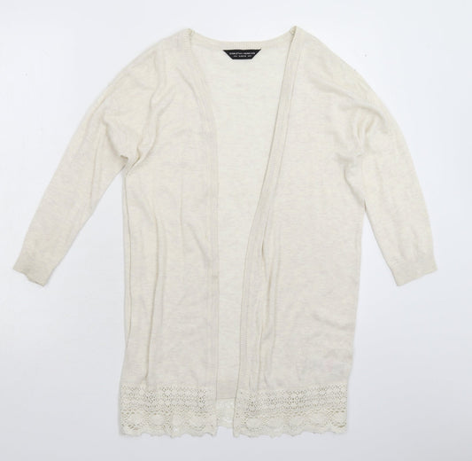 Dorothy Perkins Womens Grey  Knit Cardigan Jumper Size 8