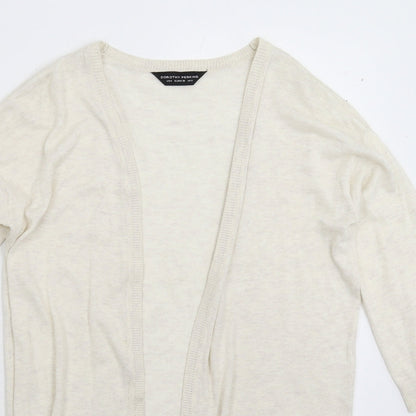 Dorothy Perkins Womens Grey  Knit Cardigan Jumper Size 8