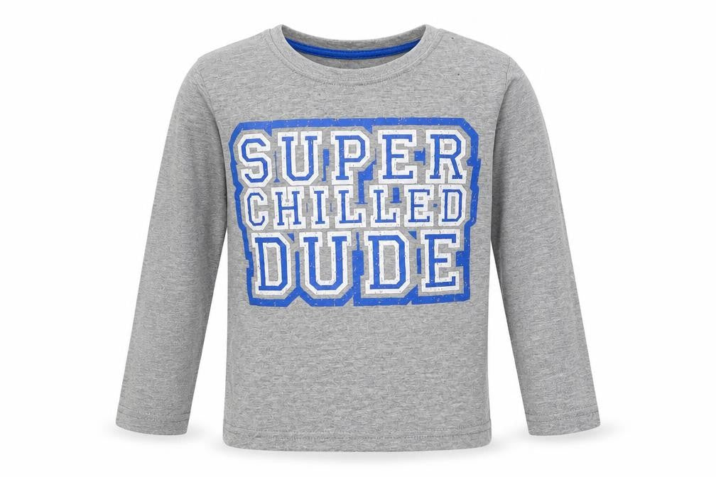 Rebel Boys Grey   Basic T-Shirt Size 3-4 Years