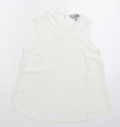 Womens UK Size 8 Dorothy Perkins White Basic Tank