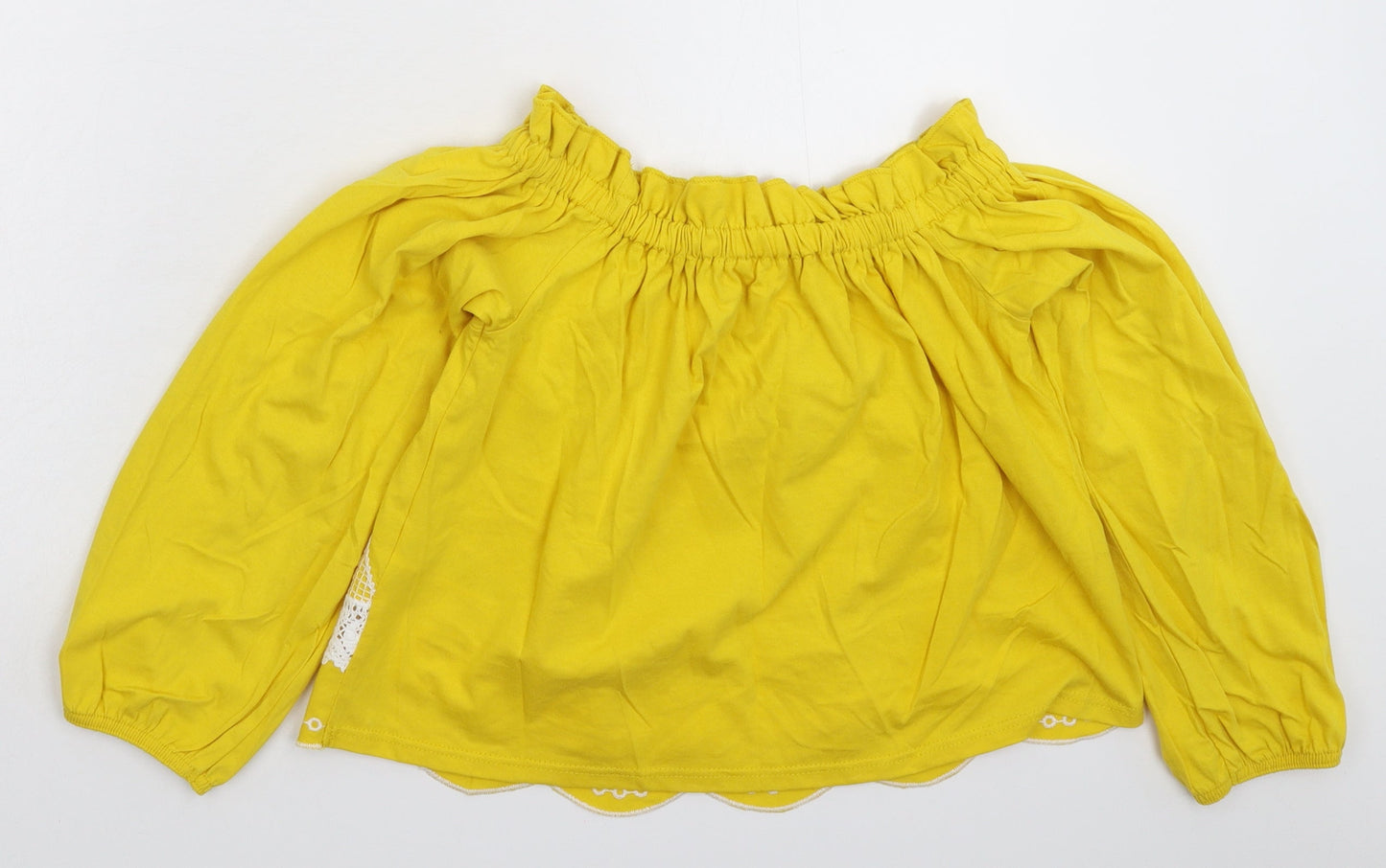 Miss Selfridge Womens Yellow   Basic T-Shirt Size 8