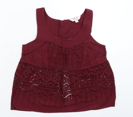 Miss Selfridge Womens Brown   Basic Tank Size 6