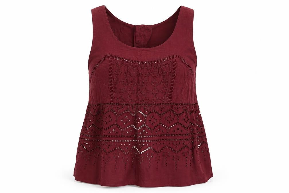 Womens UK Size 6 Miss Selfridge Brown Basic Tank