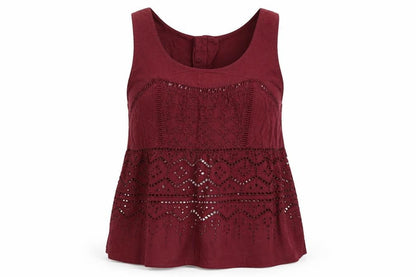 Womens UK Size 6 Miss Selfridge Brown Basic Tank