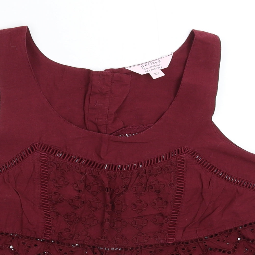 Miss Selfridge Womens Brown   Basic Tank Size 6