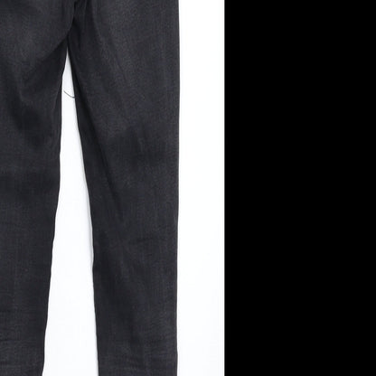 New Look Womens Black Floral Denim Jegging Jeans Size 6 L25 in