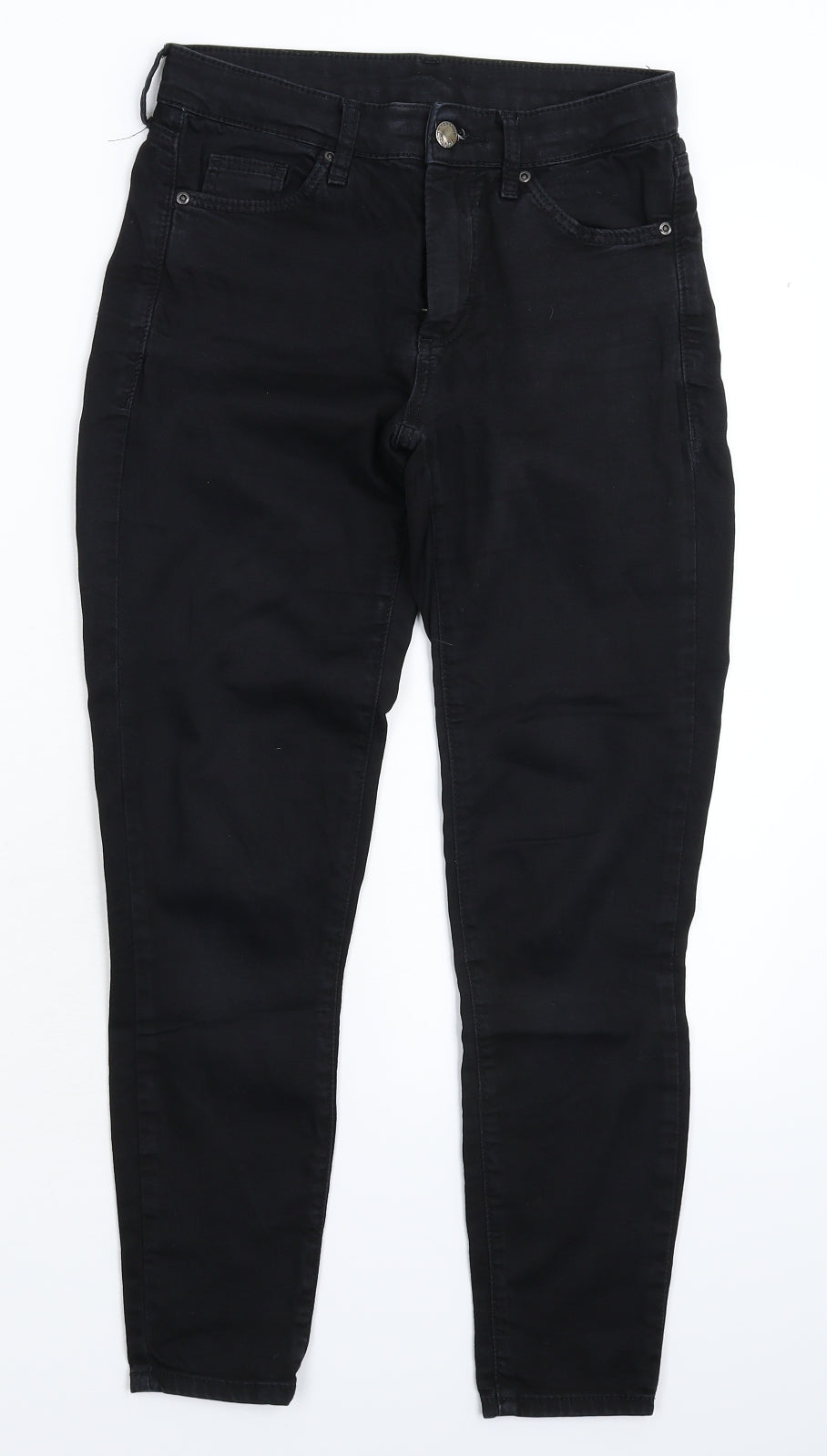 Topshop Womens Black  Denim Skinny Jeans Size 28 in L25 in
