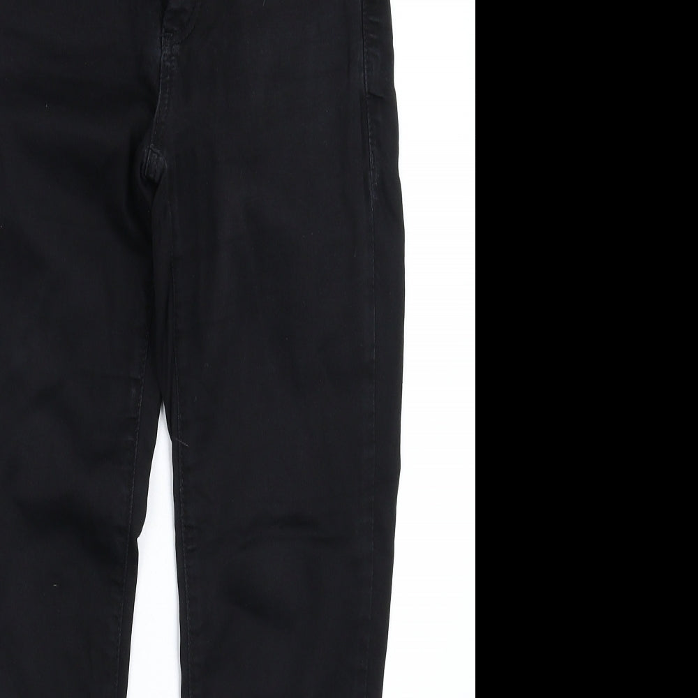 Topshop Womens Black  Denim Skinny Jeans Size 28 in L25 in