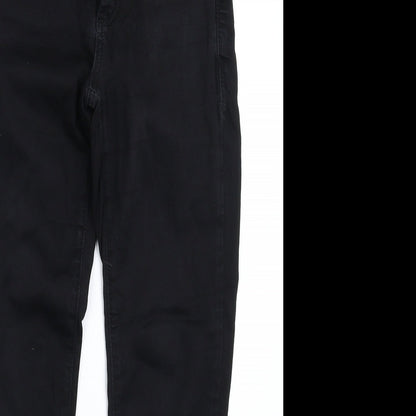 Topshop Womens Black  Denim Skinny Jeans Size 28 in L25 in