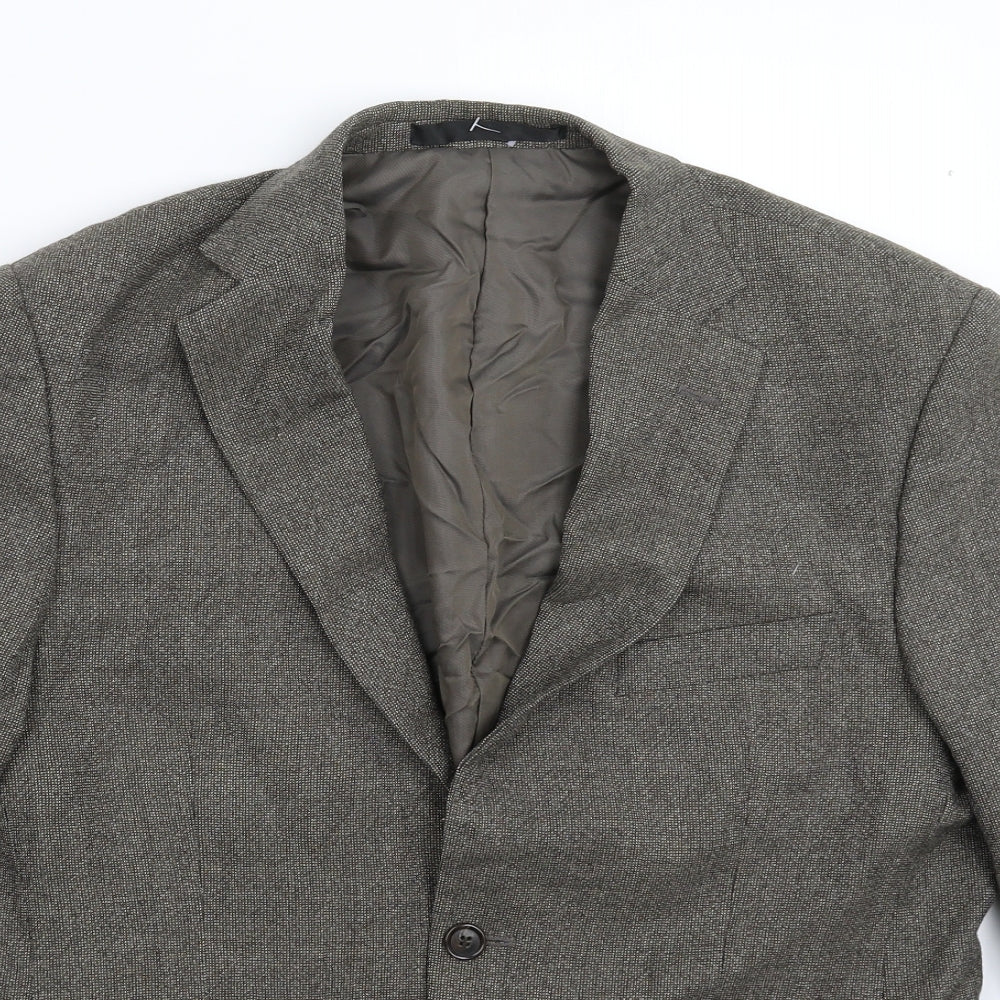 Mens UK Size 40 Marks and Spencer Regular Grey Suit Jacket
