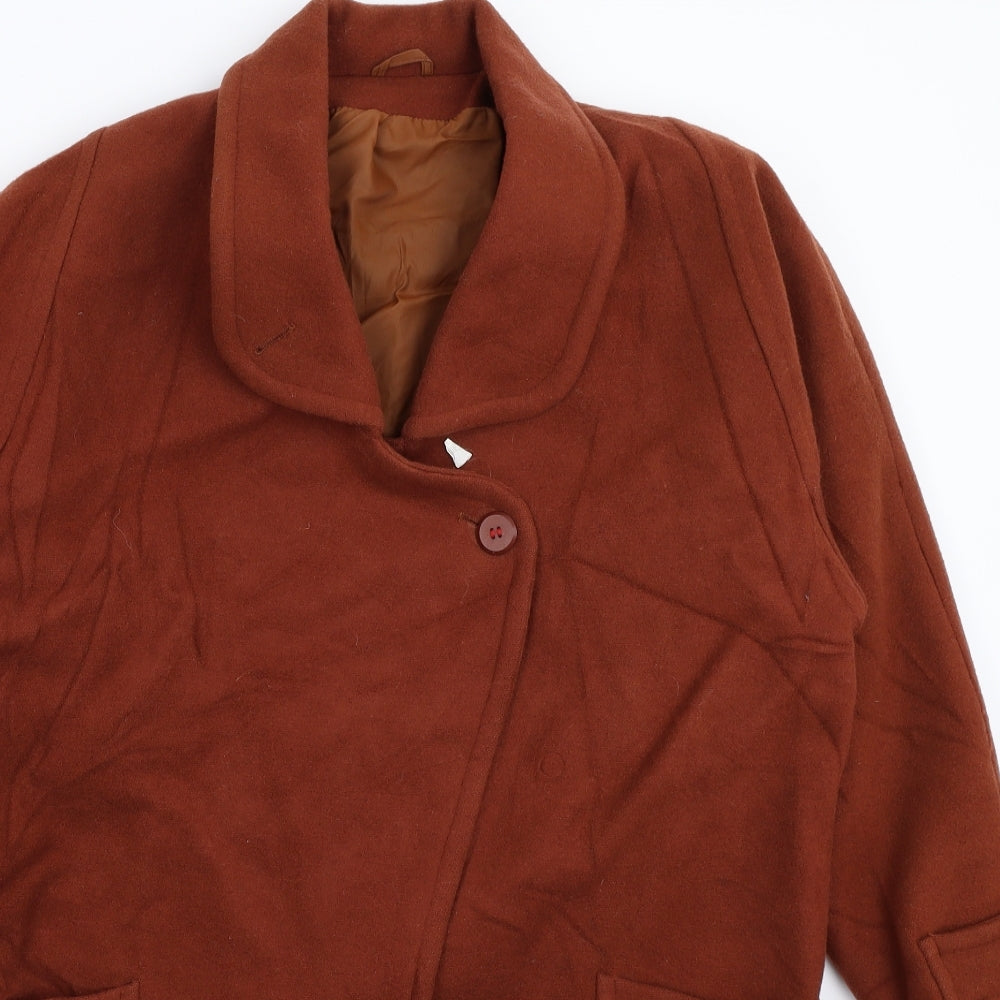 Womens UK Size 12 Richards Brown Overcoat