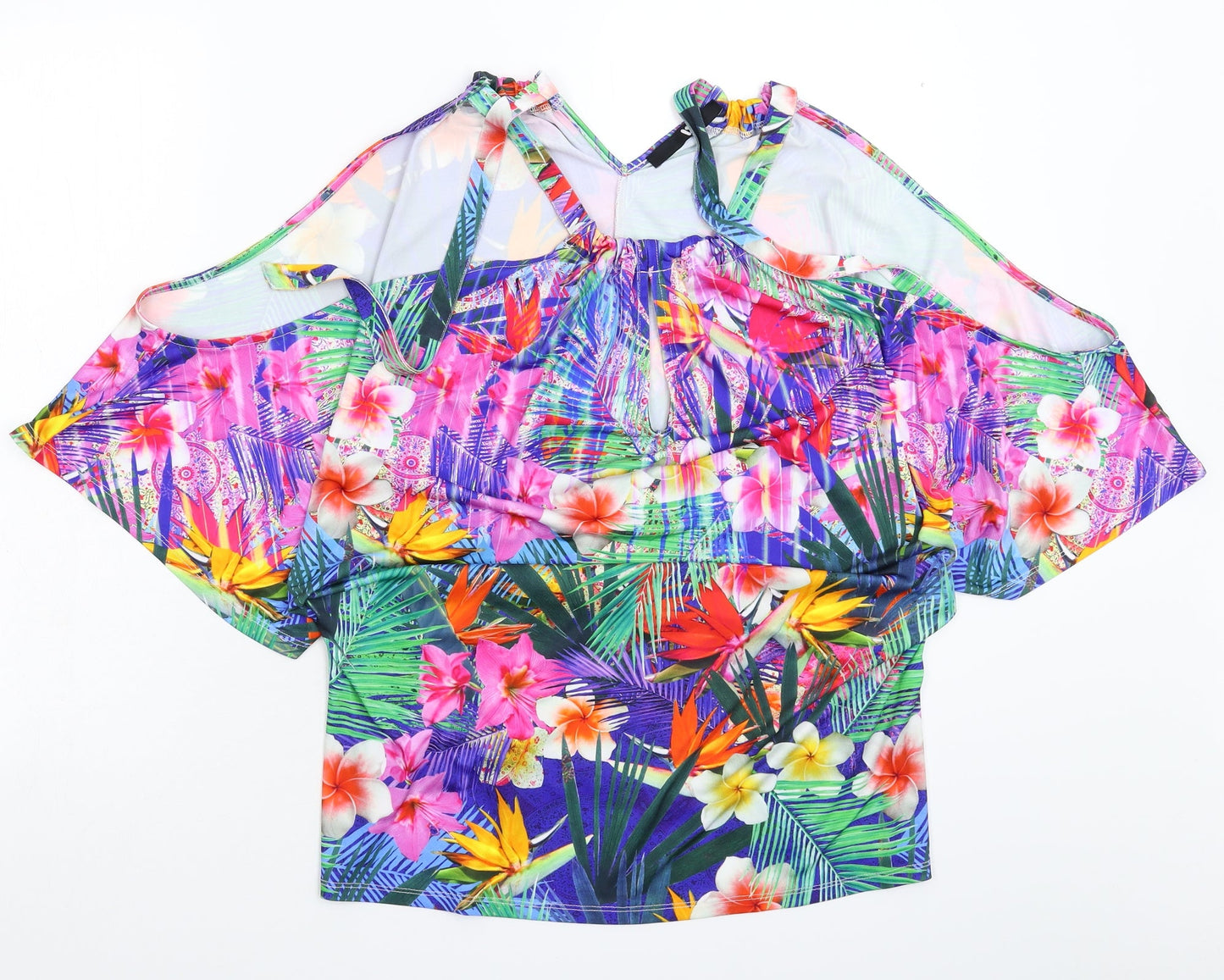 Womens UK Size 10 Very Multicoloured Basic Tank