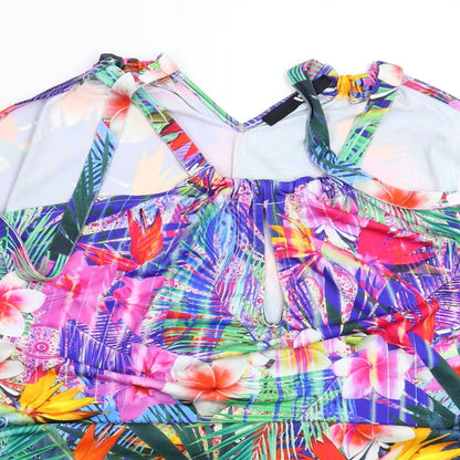 Womens UK Size 10 Very Multicoloured Basic Tank