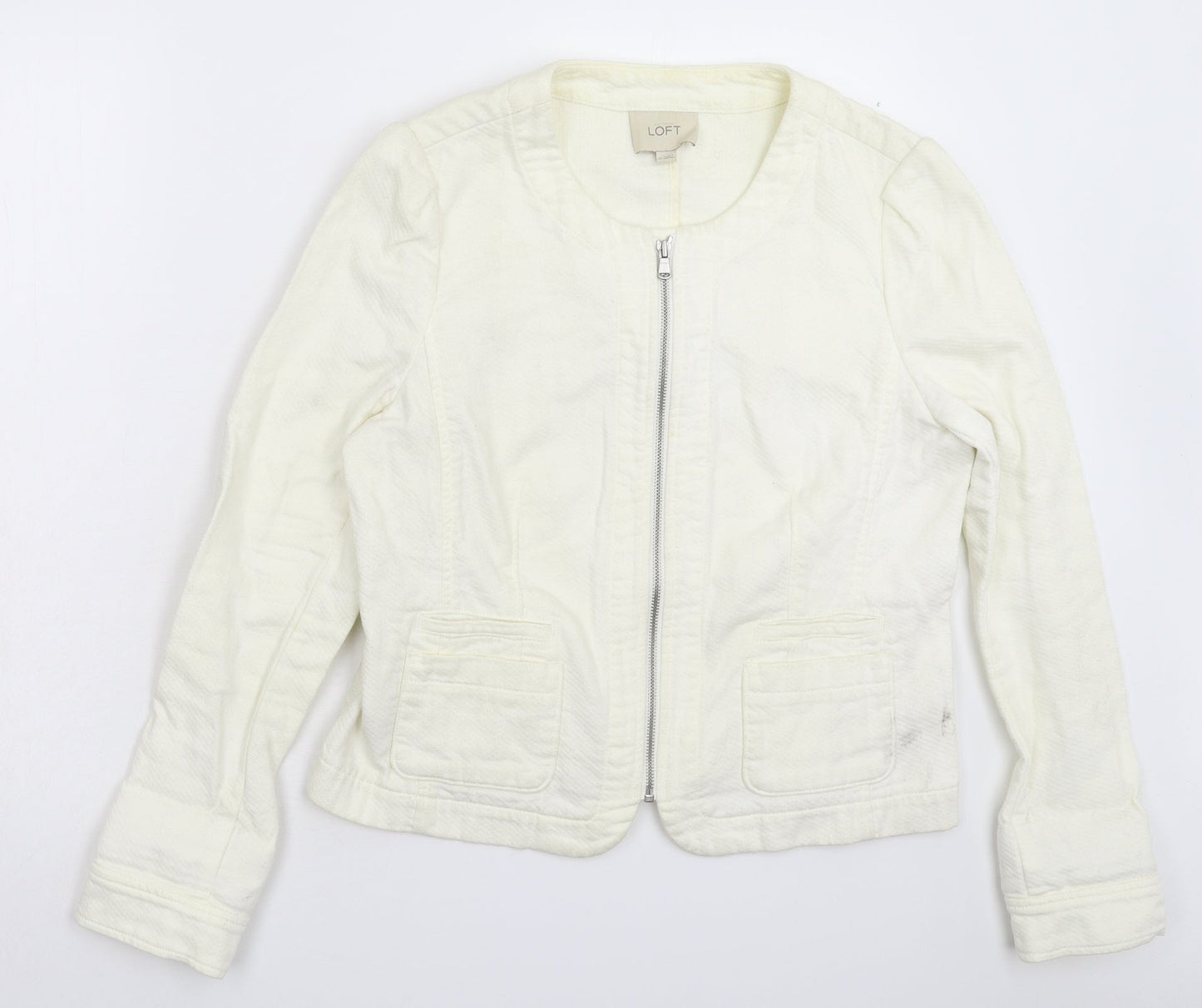 Ann Taylor Womens White   Jacket Blazer Size 10