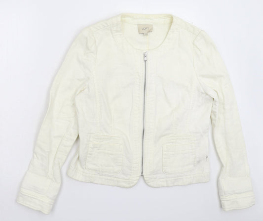 Ann Taylor Womens White   Jacket Blazer Size 10