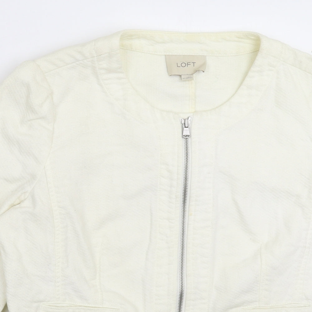 Ann Taylor Womens White   Jacket Blazer Size 10