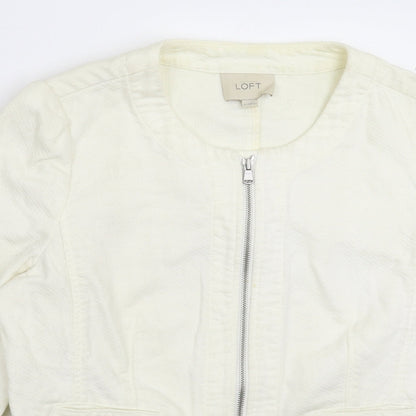 Ann Taylor Womens White   Jacket Blazer Size 10