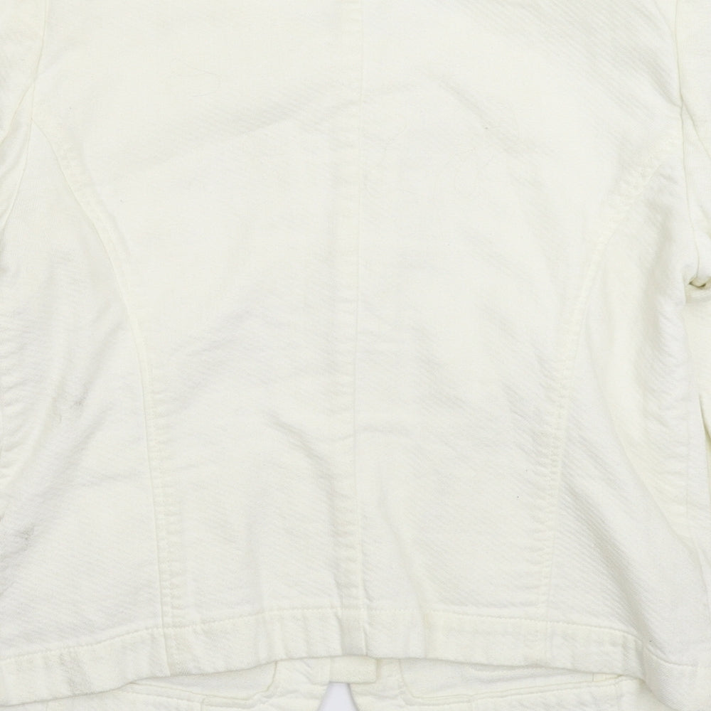 Ann Taylor Womens White   Jacket Blazer Size 10