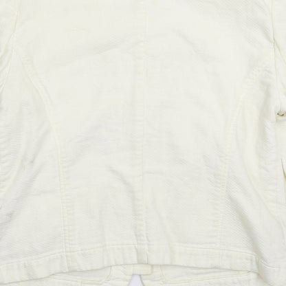Ann Taylor Womens White   Jacket Blazer Size 10