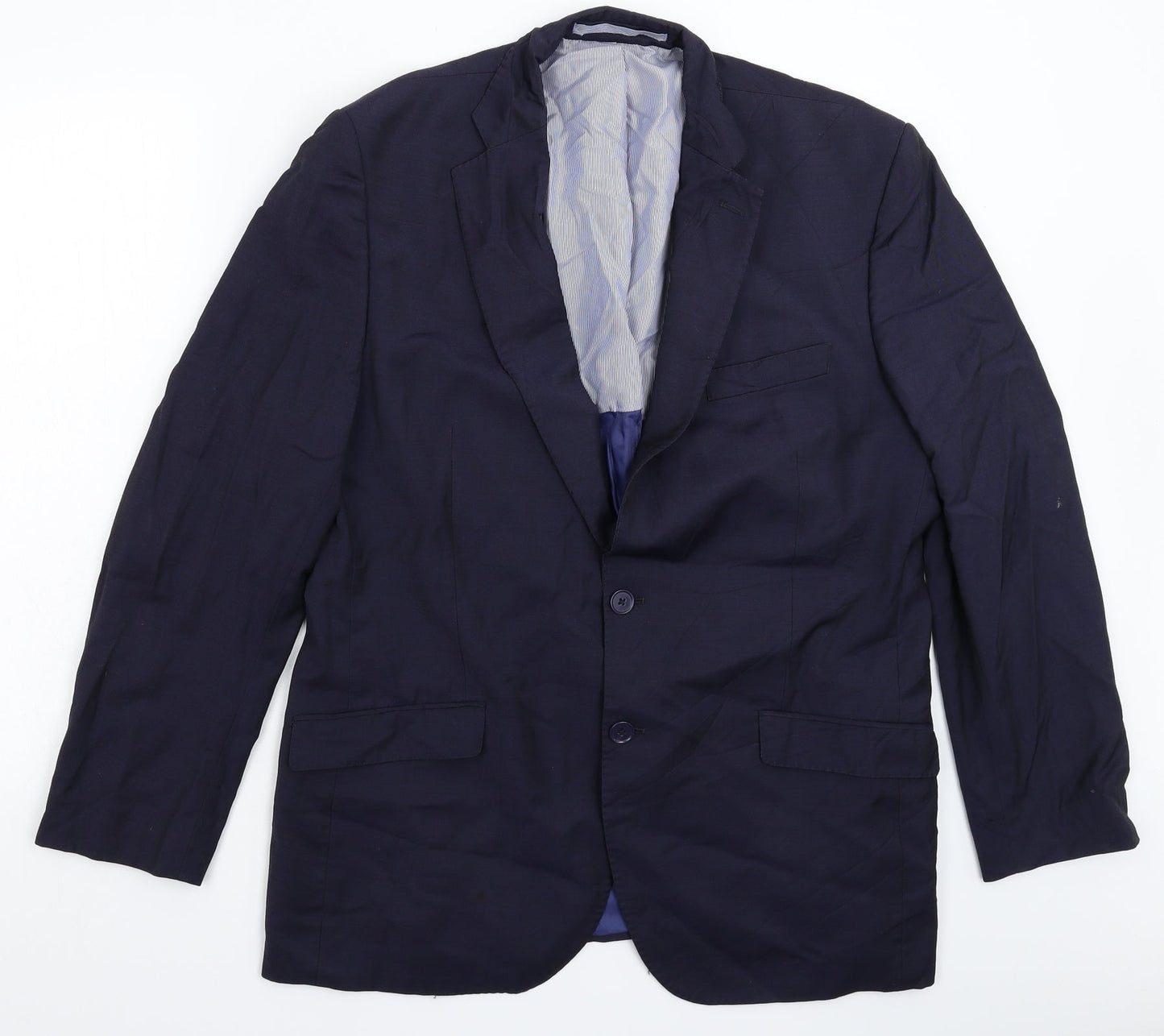 Mens UK Size 42 Marks and Spencer Regular Blue Suit Jacket