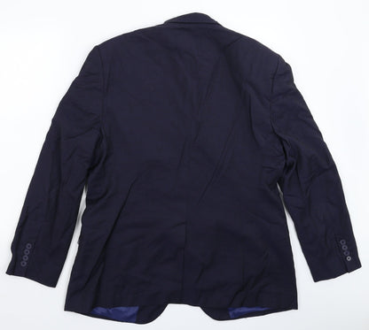 Mens UK Size 42 Marks and Spencer Regular Blue Suit Jacket