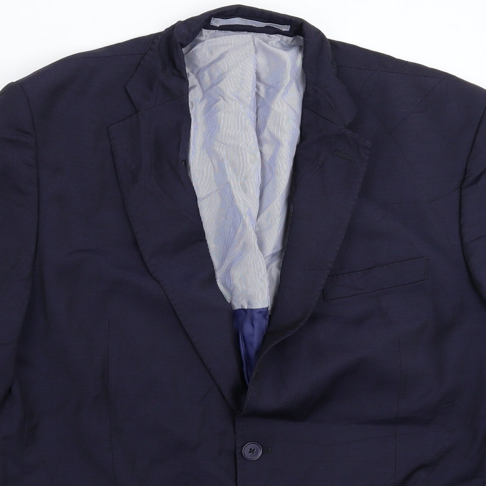 Mens UK Size 42 Marks and Spencer Regular Blue Suit Jacket